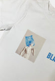 Blue Sculpture Beyaz Kadın Crop T-shirt - BlasCut - Tarzını arttır