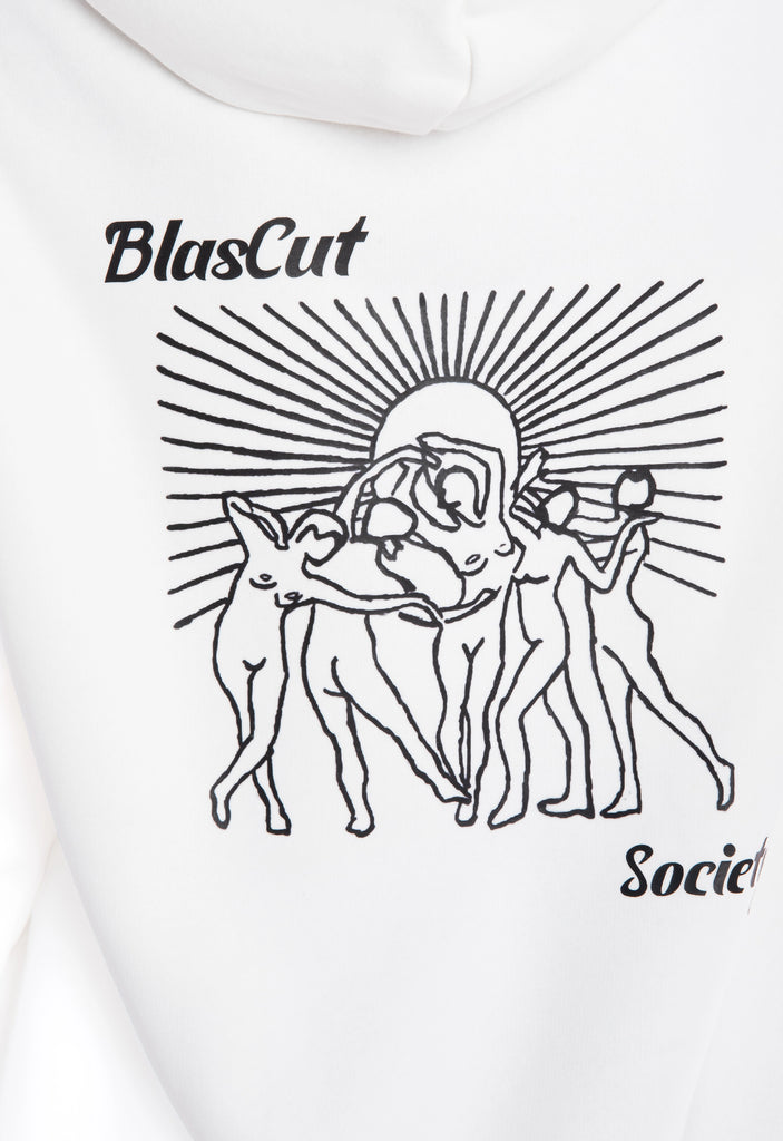 BlasCut Society Beyaz Kadın Hoodie - BlasCut - Tarzını arttır