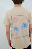 Life Is Better At Beach Camel Erkek T-shirt - BlasCut - Yaz Modası