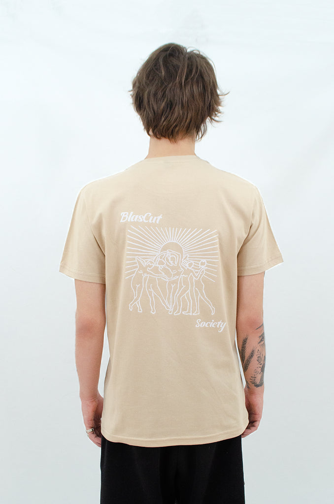 BlasCut Society Camel Erkek T-shirt - BlasCut - Yaz Modası