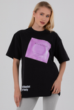 BlasCut Condom Siyah Kadın T-shirt