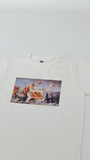 Poseidon's Beach Party Beyaz Kadın T-Shirt Ücretsiz kargo- BlasCut