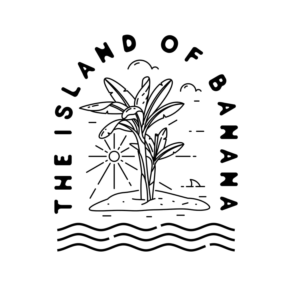 Island of Banana Mavi Erkek Hoodie - BlasCut - Tarzını arttır