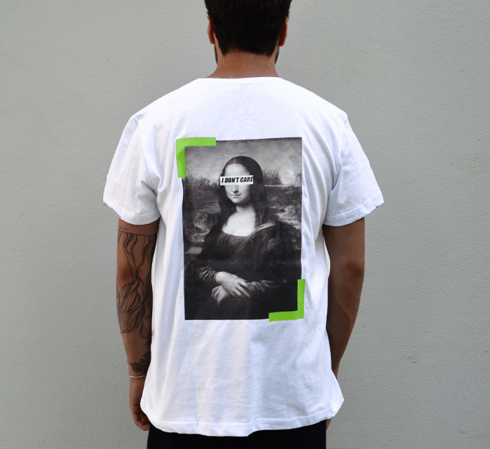 Mona In BlasCut Beyaz Erkek T-Shirt - BlasCut - Tarzını arttır
