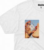 Drink BlasCut Beyaz Kadın T-shirt - BlasCut - Tarzını arttır