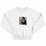 Holy Woman Of BlasCut Beyaz Erkek Sweatshirt