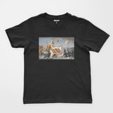 Poseidon's Beach Party Siyah Kadın T-Shirt